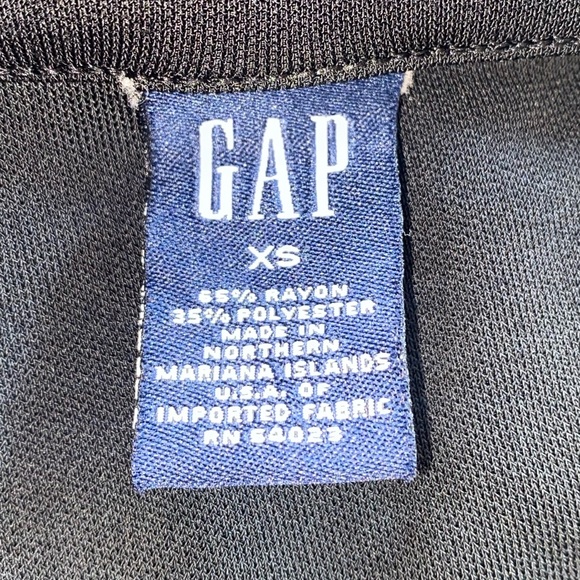 Gap Size XS Black Drawstring Scoop Neck Cami Mid-Length Dress with Empire Waist - Picture 2 of 12